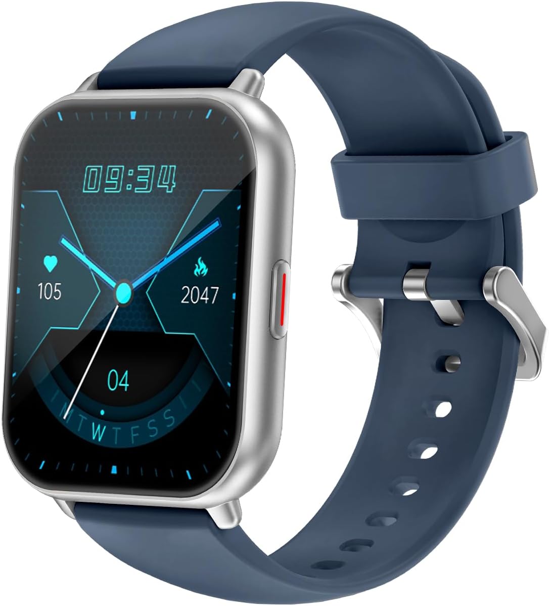 スマートウォッチ iPhone アンドロイド対応 通話機能付き Smart Watch 歩数計 腕時計 着信&メッセージ通知 懐中電灯 天気予報 音楽制御 100+種類運動モード 文字盤 IP68防水 長持ちバッテリー ストップウォッチ 目覚まし時計 長座注意 スマホ探す 日本語説明書 交換バンド付属